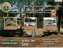 Tablet Screenshot of camplakejasper.com